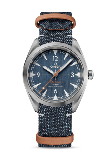 Railmaster Omega Co-Axial Master Chronometer 40 Stainless Steel / Blue / NATO 220.12.40.20.03.001
