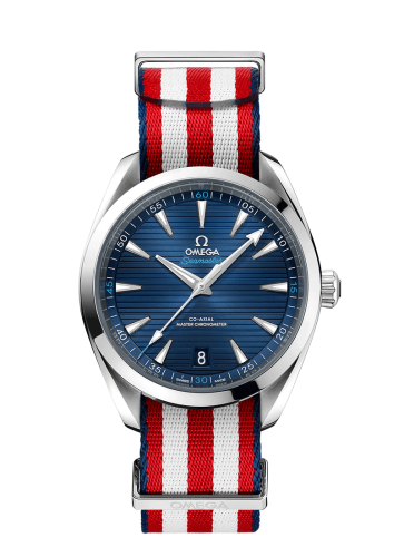 Omega Seamaster Aqua Terra 150M Master Chronometer 41 Stainless Steel / Blue / NATO / Shaun White Edition 220.12.41.21.03.003