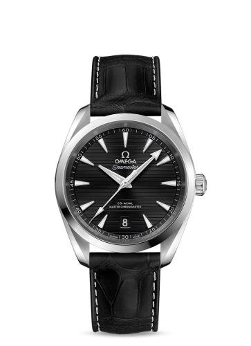 Omega Seamaster Aqua Terra 150M Master Chronometer 38 Stainless Steel / Black / Alligator 220.13.38.20.01.001