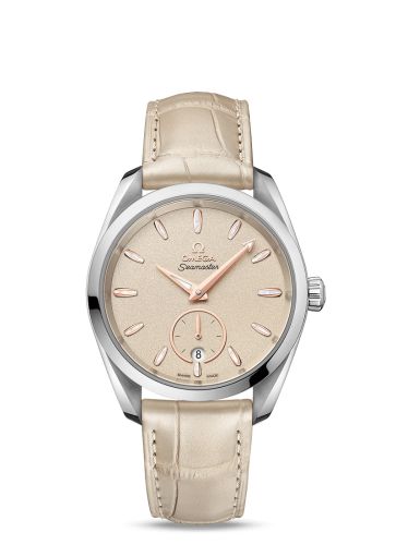 Omega Seamaster Aqua Terra 150M Master Chronometer Small Seconds 38 Stainless Steel / Sand / Alligator 220.13.38.20.09.001