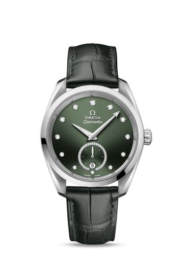 Omega Seamaster Aqua Terra 150M Master Chronometer Small Seconds 38 Stainless Steel / Green - Diamond / Alligator 220.13.38.20.60.001