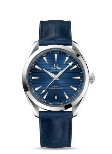 Omega Seamaster Aqua Terra 150M Master Chronometer 41 Stainless Steel / Blue / Alligator 220.13.41.21.03.001