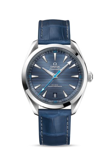 Omega Seamaster Aqua Terra 150M Master Chronometer 41 Stainless Steel / Blue / Alligator 220.13.41.21.03.002