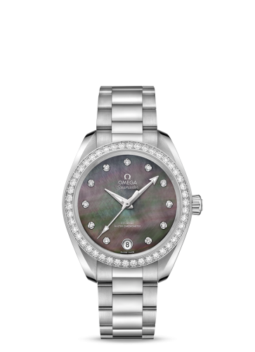 Omega Seamaster Aqua Terra 150M Master Chronometer 34 Stainless Steel / Diamond / Brown MOP / Bracelet 220.15.34.20.57.001