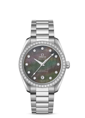 Omega Seamaster Aqua Terra 150M Master Chronometer 38 Stainless Steel / Diamond / Grey MOP / Bracelet 220.15.38.20.57.001
