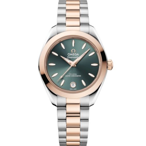 Omega Seamaster Aqua Terra 150M Master Co-Axial 30 Stainless Steel - Sedna Gold / Pine 220.20.30.20.10.002