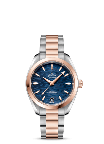 Omega Seamaster Aqua Terra 150M Master Chronometer 34 Stainless Steel / Sedna Gold / Blue-Waves / Bracelet 220.20.34.20.03.001