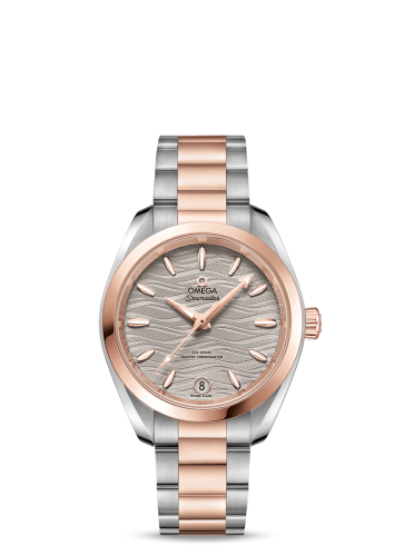 Omega Seamaster Aqua Terra 150M Master Chronometer 34 Stainless Steel / Sedna Gold / Grey-Waves / Bracelet 220.20.34.20.06.001