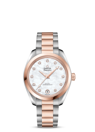 Omega Seamaster Aqua Terra 150M Master Chronometer 34 Stainless Steel / Sedna Gold / MOP / Bracelet 220.20.34.20.55.001