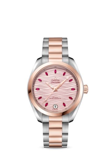 Omega Seamaster Aqua Terra 150M Master Chronometer 34 Stainless Steel / Sedna Gold / Pink - Ruby / Bracelet 220.20.34.20.60.001