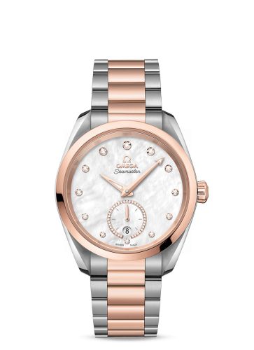 Omega Seamaster Aqua Terra 150M Master Chronometer Small Seconds 38 Stainless Steel / Sedna Gold / MOP - Diamond / Bracelet 220.20.38.20.55.002