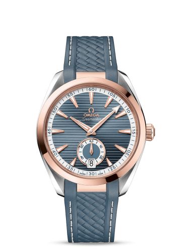 Omega Seamaster Aqua Terra 150M Master Chronometer Small Seconds 41 Stainless Steel / Sedna Gold / Blue / Rubber 220.22.41.21.03.001