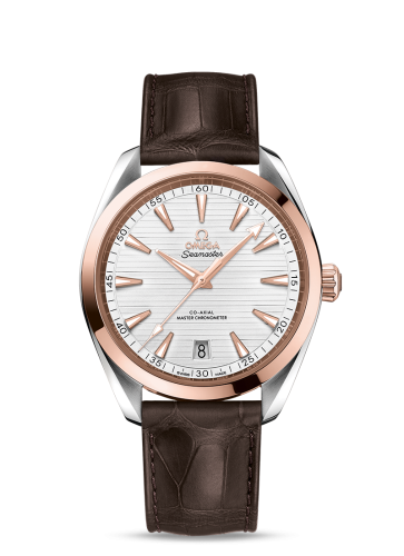 Omega Seamaster Aqua Terra 150M Master Chronometer 41 Stainless Steel / Sedna Gold / Silver / Alligator 220.23.41.21.02.001
