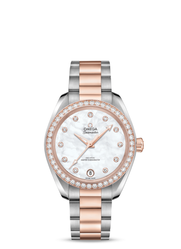 Omega Seamaster Aqua Terra 150M Master Chronometer 34 Stainless Steel / Sedna Gold / Diamond / MOP / Bracelet 220.25.34.20.55.001