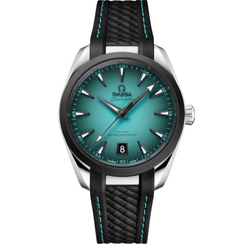 Omega Seamaster Aqua Terra 150M Master Chronometer 38 Stainless Steel - Ceramic / Turquoise / Rubber 220.32.38.20.03.001