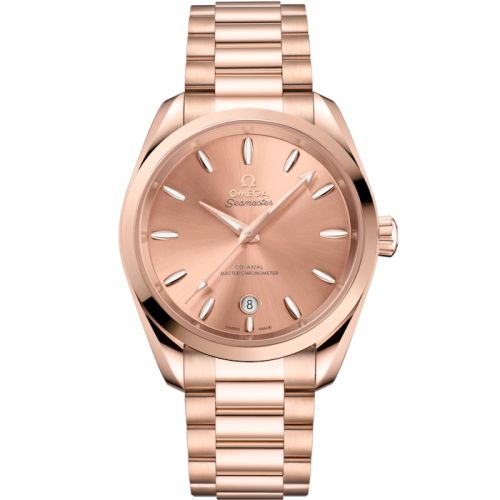 Omega Seamaster Aqua Terra 150M Shades Master Chronometer 38 Stainless Steel - Sedna Gold / Rose / Bracelet 220.50.38.20.10.001