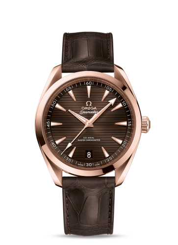 Omega Seamaster Aqua Terra 150M Master Chronometer 41 Sedna Gold / Brown / Alligator 220.53.41.21.13.001