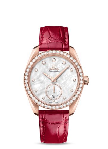 Omega Seamaster Aqua Terra 150M Master Chronometer Small Seconds 38 Sedna Gold / Diamond / MOP / Alligator 220.58.38.20.55.002