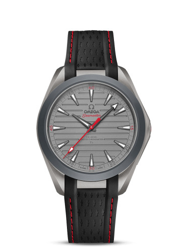 Omega Seamaster Aqua Terra 150M Master Chronometer 41 Ultra Light Titanium / Grey - Red / Rubber 220.92.41.21.06.001