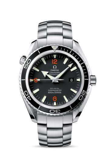 Omega Seamaster Planet Ocean 600M Co-Axial 45.5 Stainless Steel / Orange Numerals / Bracelet 2200.51.00