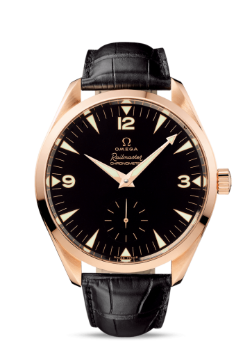 Omega Seamaster Aqua Terra 150M Hand Wound 49.2 Railmaster Red Gold / Brown Alligator 221.53.49.10.01.001