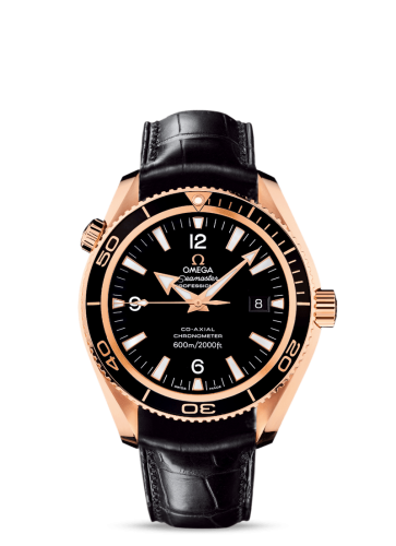 Omega Seamaster Planet Ocean 600M Co-Axial 42 Red Gold / Black / Alligator 222.63.42.20.01.001