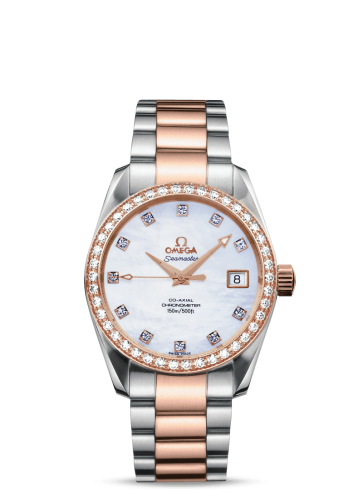 Omega Seamaster Aqua Terra 150M Co-Axial 36.2 Stainless Steel / Red Gold / Diamond / MOP / Bracelet 2309.75.00