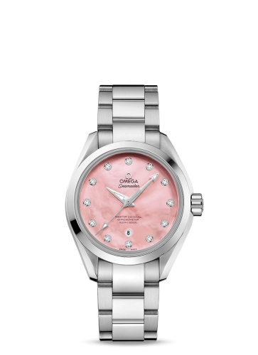 Omega Seamaster Aqua Terra 150M Master Co-Axial 34 Stainless Steel / Pink MOP / Bracelet 231.10.34.20.57.003