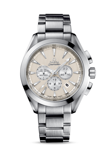 Omega Seamaster Aqua Terra 150M Co-Axial 44 Chronograph Stainless Steel / Ivory / Bracelet 231.10.44.50.09.001