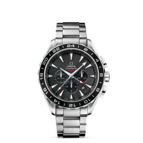 Omega Seamaster Aqua Terra 150M Co-Axial 44 GMT Chronograph Stainless Steel / Grey / Bracelet 231.10.44.52.06.001