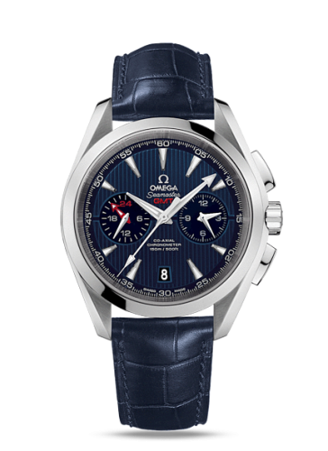 Omega Seamaster Aqua Terra 150M Co-Axial 43 GMT Chronograph Stainless Steel / Blue 231.13.43.52.03.001