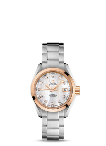 Omega Seamaster Aqua Terra 150M Co-Axial 30 Stainless Steel / Red Gold / MOP / Bracelet 231.20.30.20.55.003