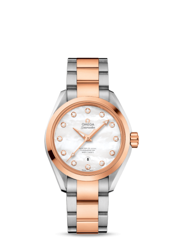 Omega Seamaster Aqua Terra 150M Master Co-Axial Stainless Steel / Red Gold / MOP / Bracelet 231.20.34.20.55.001