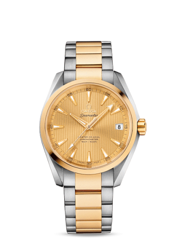 Omega Seamaster Aqua Terra 150M Master Co-Axial 38.5 Stainless Steel / Yellow Gold / Champagne 231.20.39.21.08.001