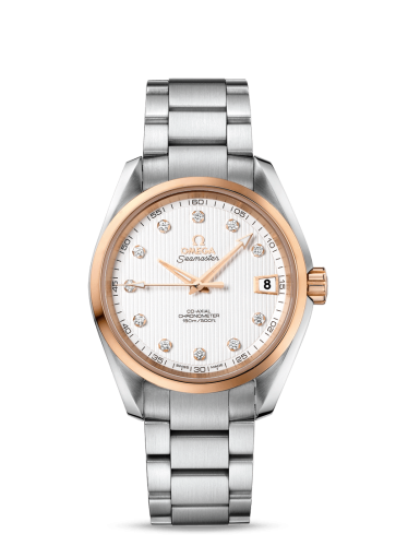 Omega Seamaster Aqua Terra 150M Co-Axial 38.5 Stainless Steel / Red Gold / Silver / Bracelet 231.20.39.21.52.003