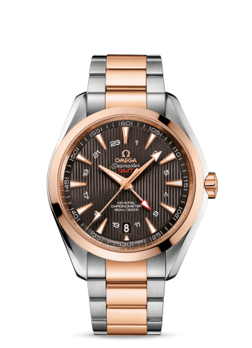 Omega Seamaster Aqua Terra 150M Co-Axial 43 GMT Stainless Steel / Red Gold / Grey / Bracelet 231.20.43.22.06.003