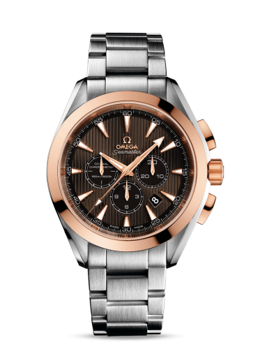 Omega Seamaster Aqua Terra 150M Co-Axial 44 Chronograph Stainless Steel / Red Gold / Grey / Bracelet 231.20.44.50.06.002