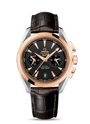 Omega Seamaster Aqua Terra 150M Co-Axial 43 GMT Chronograph Stainless Steel / Red Gold / Grey 231.23.43.52.06.001