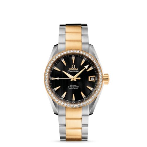 Omega Seamaster Aqua Terra 150M Co-Axial 38.5 Stainless Steel / Yellow Gold / Diamond / Black / Bracelet 231.25.39.21.51.002