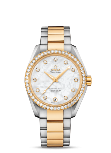 Omega Seamaster Aqua Terra 150M Master Co-Axial 38.5 Stainless Steel / Yellow Gold / Diamond / MOP / Bracelet 231.25.39.21.55.002