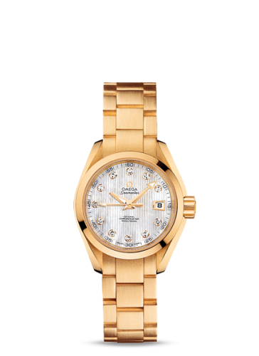 Omega Seamaster Aqua Terra 150M Co-Axial 30 Yellow Gold / MOP / Bracelet 231.50.30.20.55.002