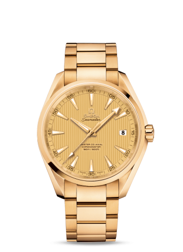 Omega Seamaster Aqua Terra 150m Master Co-Axial 41.5 Yellow Gold / Champagne / Bracelet 231.50.42.21.08.001