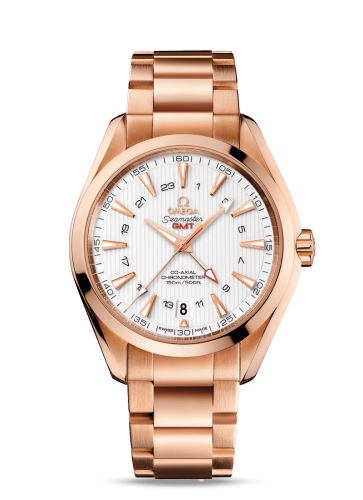 Omega Seamaster Aqua Terra 150M Co-Axial 43 GMT Red Gold / Silver / Bracelet 231.50.43.22.02.001