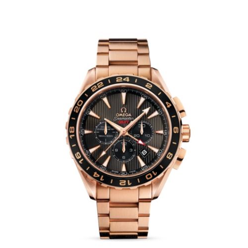 Omega Seamaster Aqua Terra 150M Co-Axial 44 GMT Chronograph Red Gold / Grey / Bracelet 231.50.44.52.06.001