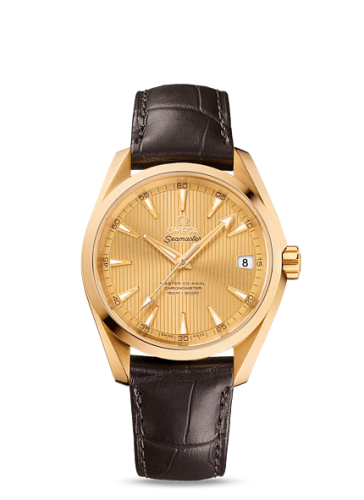 Omega Seamaster Aqua Terra 150m Master Co-Axial 38.5 Yellow Gold / Champagne 231.53.39.21.08.001
