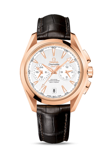 Omega Seamaster Aqua Terra 150M Co-Axial 43 GMT Chronograph Red Gold / Silver 231.53.43.52.02.001