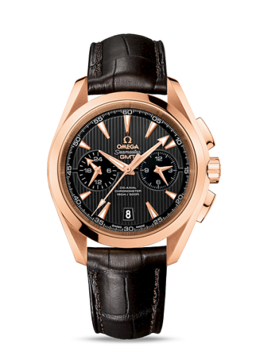 Omega Seamaster Aqua Terra 150M Co-Axial 43 GMT Chronograph Red Gold / Grey 231.53.43.52.06.001
