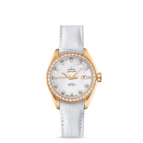 Omega Seamaster Aqua Terra 150M Co-Axial 34 Yellow Gold / Diamond / MOP 231.58.34.20.55.001