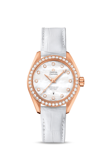 Omega Seamaster Aqua Terra 150M Master Co-Axial 34 Sedna Gold / Diamond / MOP 231.58.34.20.55.003