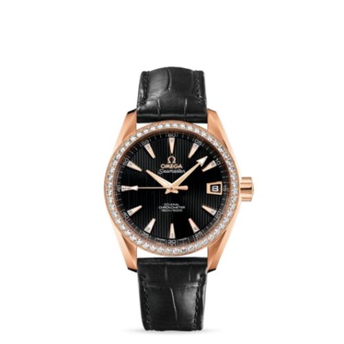 Omega Seamaster Aqua Terra 150M Co-Axial 38.5 Red Gold / Diamond / Black 231.58.39.21.51.001
